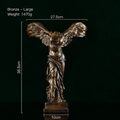 Grande statua della Nike di Samotracia in bronzo per decorazione di mobili - Bronzo - Grande