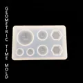 Translucent silicone DIY craft mold featuring spherical and hexagonal geometric shapes - Geometric Time Mold