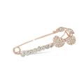 Rose gold cherry brooch pin with sparkling crystal rhinestones and pearls for women - No. 34-Rose Gold Cherry Pin