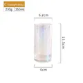350ml Japanese style straight glass cup with rainbow hammer texture finish - Rainbow Hammered - Straight Cup (350ml)