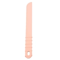 Bastoncino di miscelazione in silicone rosa con impugnatura antiscivolo e foro - Raschietto per Miscelazione Grande / Rosa