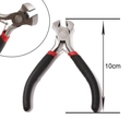 Mini 10cm end cutting pliers with black and red handle for DIY metal wire cutting - Black & Red Handle 10cm End Cutting Pliers