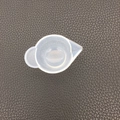 Translucent white silicone measuring cup with pouring spout for resin DIY tools - Silicone Mixing Cup