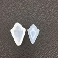 Moldes de silicona para resina epoxi, set de formas de flecha blancas y traslúcidas - Molde de Espejo Quicksand Hueco de Hoja de Arce