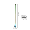 Rainbow 304 stainless steel long handle coffee spoon 19.2cm length for dessert and cocktails - 19cm Rainbow
