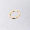 Nahaufnahme eines 30mm goldenen Edelstahl-Kreisanhängers mit kleinem Loch für Schmuck - 30MM / Gold