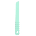 Bastoncino in silicone verde menta con impugnatura antiscivolo e foro per stampi fai da te - Raschietto per Miscelazione Grande / Verde