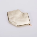 Mini portamonete creativo a forma di labbra dorate in pelle PU a grana fine - Oro