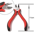Mini 11cm diagonal cutting pliers with ergonomic red and black non-slip handles - Red & Black Handle 11cm Diagonal Cutters