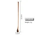Long handle 304 stainless steel iced tea spoon in elegant rose gold finish 22.3cm - 23cm Rose Gold