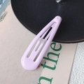 Sleek lavender purple metal BB hair clip with a smooth matte finish on a minimalist background - Light Purple