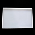 Vue détaillée d'un grand moule rectangulaire en silicone pour projets de résine DIY - Rectangle Super Grand 30x20cm (Épaissi)