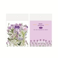 Violet floral waterproof PET stickers set for DIY scrapbooking with 40 pieces - Purple Floral