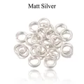 Matte zilveren buigringen voor DIY sieraden maken, open verbindingsringen voor kettingen - 1.0*10mm (200 stks/pak) / Mat Zilver