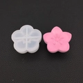 Stampo in silicone per fiori di ciliegio 3D con campione rosa per fai-da-te e gesso - Stampo Sakura 3D Specchio 03 (82-3)