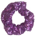 Coletero con lentejuelas moradas para mujer con acabado metálico brillante - Morado