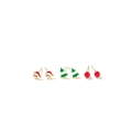 E0133 Christmas 6pcs Set Studs (S925 Silver Pin)