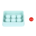 Molde de silicona azul claro con 6 cavidades para esferas de resina y cubitos de hielo - Molde de Esfera Verde Agua de 6 Cavidades 16mm