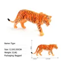 Modelo de juguete de tigre realista en naranja y negro, tamaño 12,5x3,5x5cm niños - Tigre