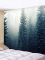 Nordic style misty forest Christmas wall tapestry for minimalist festive home decor - Forest 17