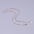 Elegante 18K Roségold plattierte Edelstahl-Box-Halskette mit Hummer-Verschluss - Boxkette (L22) / Roségold