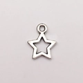 Hollow five-pointed star alloy pendant accessory for DIY jewelry necklaces and bracelets - Hollow Star (6915)
