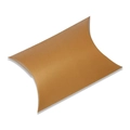 Brown kraft paper pillow gift box for jewelry packaging and wedding favors - Brown