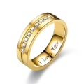 Gold With Cubic Zirconia / No. 9