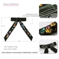 Dark green velvet bow hair clip with colorful crystals and pearl decorations - Dark Green Velvet Bow / Green