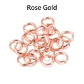 DIY jewelry making open jump rings in rose gold finish for necklaces and bracelets - 0.7*5mm (200Pcs/Pack) / Rose Gold