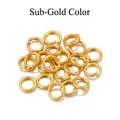 DIY jewelry making jump rings in elegant matte gold finish for bracelets and necklaces - 0.5*3mm (200Pcs/Pack) / Matte Gold