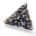 Iriserende glazen ringkralen in witte schaal voor DIY nagelkunst en sieraden maken - 8mm / Half Gun Zwart Paars