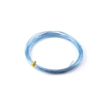Light blue colored aluminum wire coil for DIY jewelry making and craft weaving - Light Blue