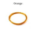 0.6-3mm shiny orange anodized aluminum wire for DIY jewelry making and craft weaving - Orange