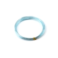 Spool of light blue craft aluminum wire with a gold tie for DIY jewelry making - Sky Blue