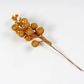 Golden glitter Christmas berry stems for holiday wreaths and DIY decoration accessories - Gold