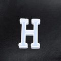 Translucent silicone mold for DIY resin pendant in capital letter H shape - Letter-H