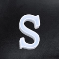 Letter S silicone mold for DIY crystal epoxy resin jewelry pendants and keychains - Letter-S