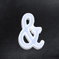 Translucent silicone mold in ampersand shape for DIY resin and crystal craft projects - Symbol-&