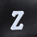 Single letter Z shape silicone mold for resin craft and keychain DIY projects - Letter-Z