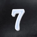 Silicone mold featuring the number 7 for DIY resin, plaster, or crystal pendant projects - Number-7