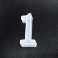 DIY silicone number 1 mold for crystal epoxy resin pendants and handmade jewelry crafts - Number-1