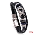 Cuero Negro + Plata Antigua 20cm