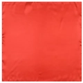 Classic bright red square satin scarf with smooth silk-like texture and glossy finish - Red