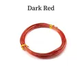 Deep red colored aluminum wire coil for DIY jewelry making and craft projects - Orange Red