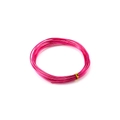Pink colored aluminum craft wire roll for DIY jewelry making and artistic projects - Rose Red