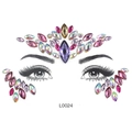 L0024 Pink and purple acrylic rhinestone face jewels for Halloween festival makeup - L0024 Pink Purple Iridescent Rhombus Gems