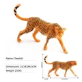 Figura de leopardo en miniatura realista hecha de PVC para educación y aprendizaje - Leopardo Clásico