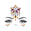 Multicolor acrylic face jewel sticker L0159 for Halloween makeup decoration - L0159 Pink Purple Orange Clear Mixed Gems