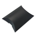 Minimalist black matte pillow-shaped gift box for jewelry and candy packaging - Black